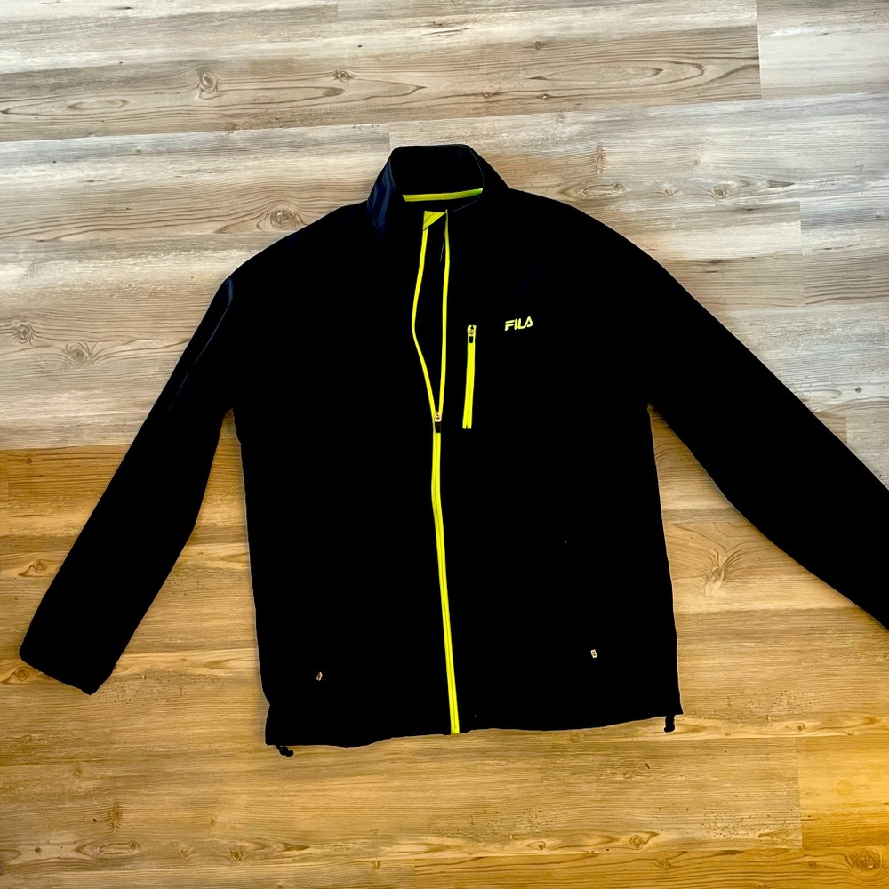 FILA Black/Neon Men’s Zip Up